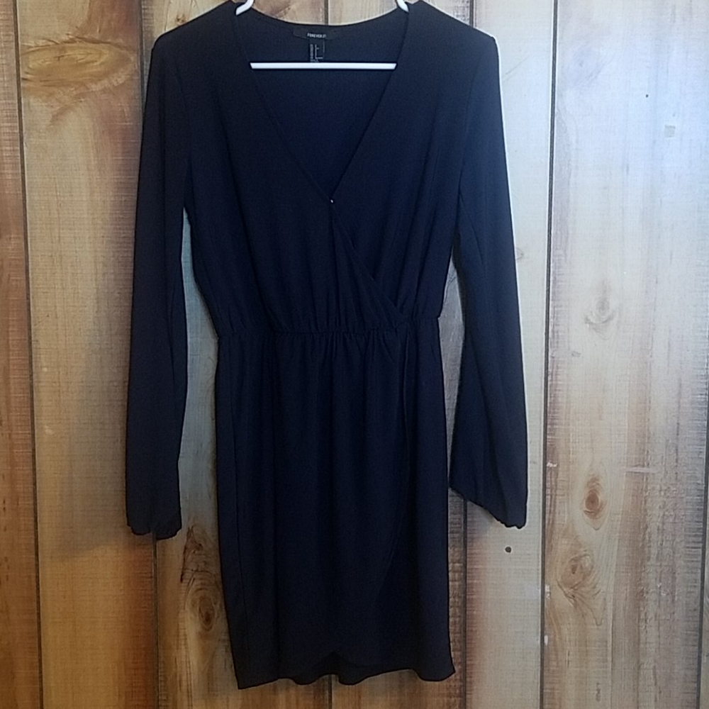 Forever 21 S long dark navy blue blouse